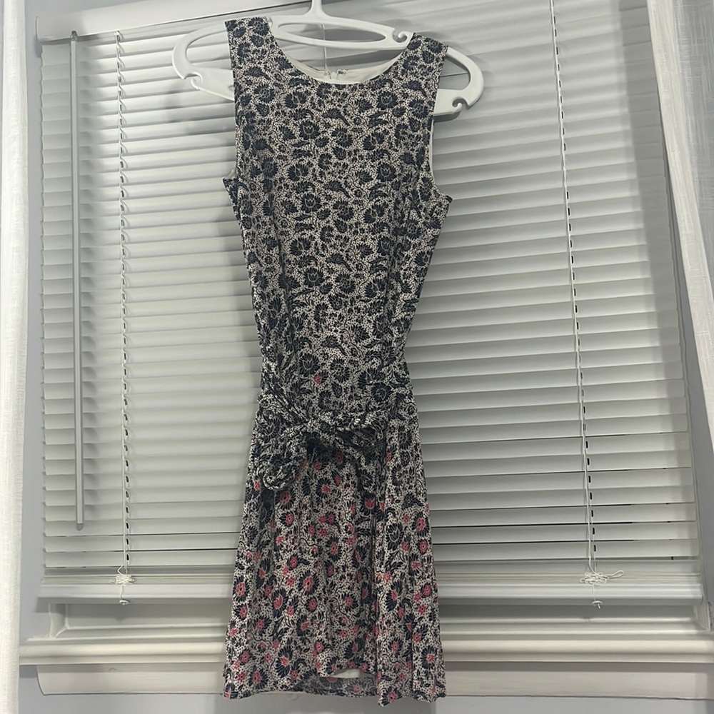 Gap blue and pink floral sheet dress